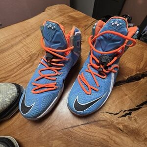 Vibrant Blue and Orange Kids' Sneakers